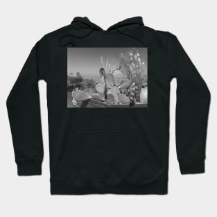 Elegant Cactuses. Santa Monica. California Hoodie